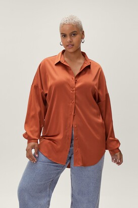 silk plus size tops