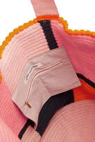 Thumbnail for your product : Sophie Anderson - Jonas Color-block Woven Tote - Pink
