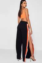 Thumbnail for your product : boohoo Contrast Stripe Popper Side Jogger