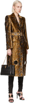 Thumbnail for your product : Versace Gold Python Cut-Out Coat