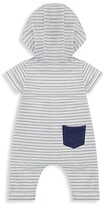 Thumbnail for your product : Miniclasix Baby Boy's Striped Hooded Romper