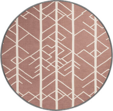 East Urban Home Machine Washable Trellis Brown Area Rug