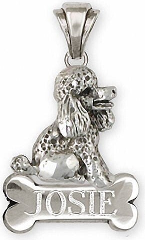 Etsy Poodle Jewelry Pendant Sterling Silver Handmade Pd19-Np