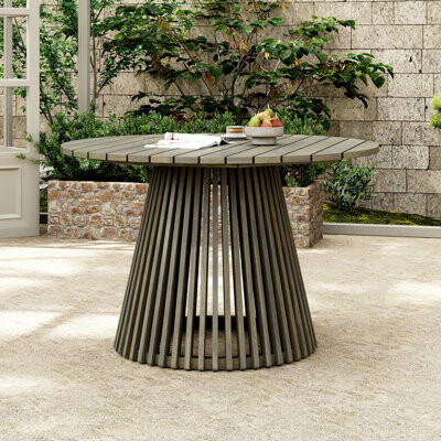 5 Pieces Patio Set Outdoor Acacia Wood Furniture Sets