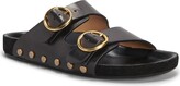 Thumbnail for your product : Isabel Marant Lennyo Studded Leather Slide Sandals