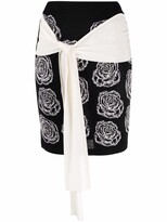 Thumbnail for your product : Antonella Rizza Floral Wrap Mini Skirt