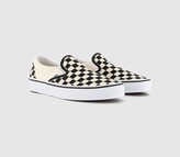 Thumbnail for your product : Vans Classic Slip On Trainers Black White Check
