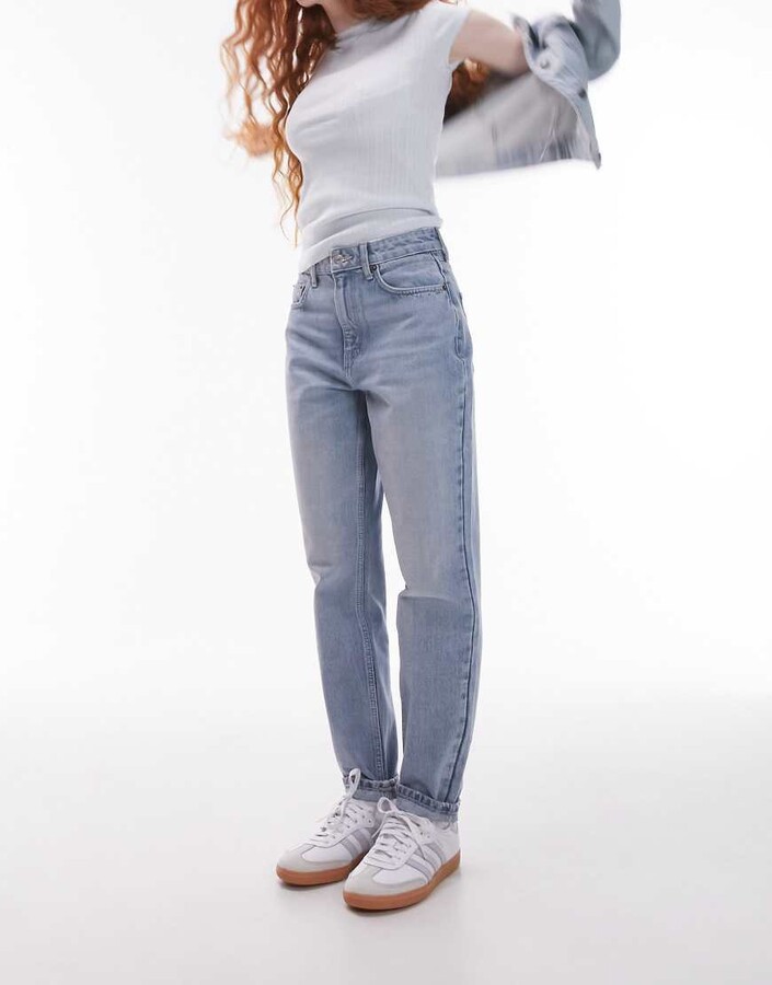 Topshop Original Mom high rise jean in bleach