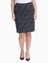 Thumbnail for your product : Calvin Klein Size Ponte Knit Pencil Skirt