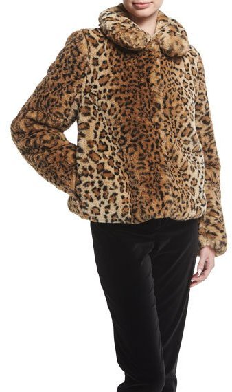 Leopard Print Alice And Olivia Fur Coat Fashion Look Featuring