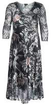 Thumbnail for your product : Komarov Floral Print Charmeuse Midi Dress