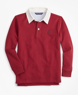 Brooks Brothers Boys Cotton Rugby Shirt