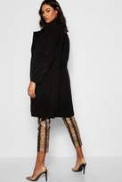 Thumbnail for your product : boohoo Belted Collared Coat