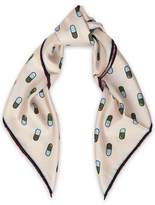 Thumbnail for your product : Anya Hindmarch Printed Silk-Twill Scarf