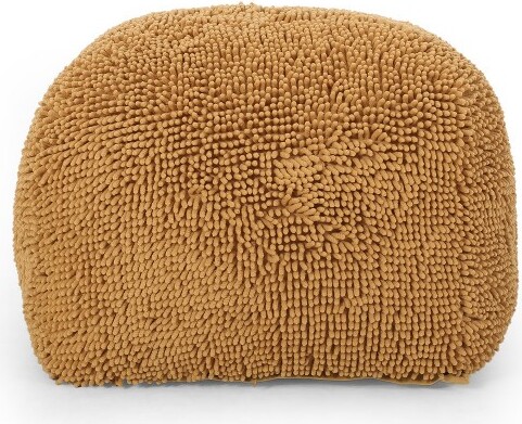 XINGHANZHENXUANBrownSquarePouf,SoftOttoman,250lbCapacity,Ready-to-UseAccentSeat