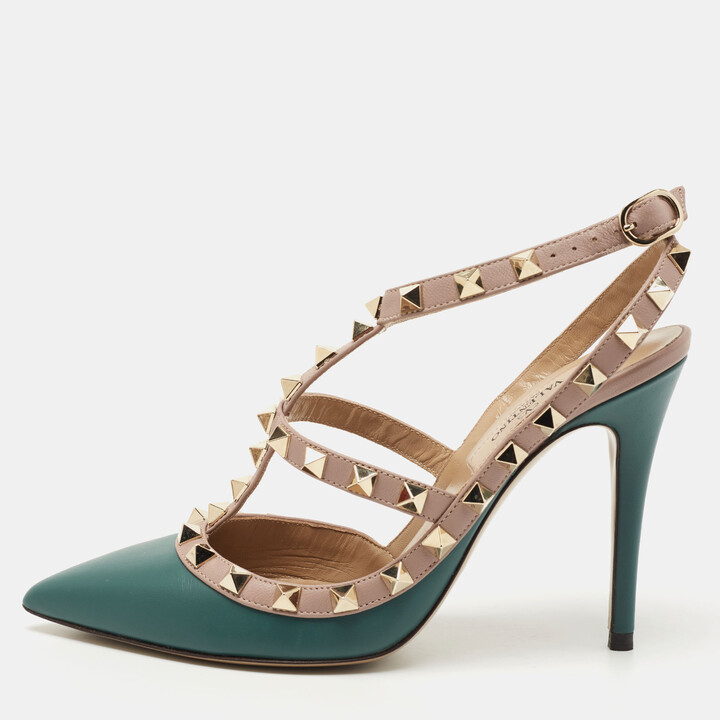 Valentino Green Rockstud Shoes | ShopStyle