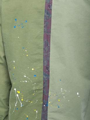 John Elliott paint splat bicolour shirt jacket