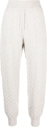 Brunello Cucinelli Cable-Knit Cashmere Track Pants
