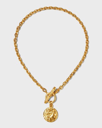 Ben-Amun Gold Coin Toggle Necklace