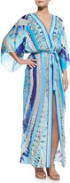 Thumbnail for your product : Emilio Pucci Printed Tie-Waist Caftan Coverup