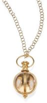 Thumbnail for your product : Temple St. Clair Classic Rock Crystal & 18K Yellow Gold Round Amulet