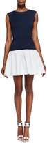 Thumbnail for your product : Erin Fetherston ERIN Sleeveless Drop-Waist Combo Dress, Eclipse Blue/White