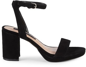 steve madden suede block heel sandals