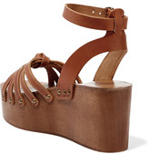 Thumbnail for your product : Etoile Isabel Marant Zia Leather Platform Sandals