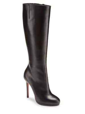 Christian Louboutin Botalili 100 Knee High Leather Boots