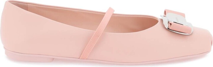 Ferragamo zina ballet flats with new vara plate ShopStyle