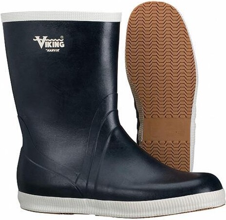 Viking VW24-13 Unisex Mariner Kadett Marine Mid Rubber Boots, Plain Toe, 10'