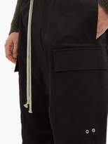 Thumbnail for your product : Rick Owens Pod Stretch-cotton Twill Cargo Shorts - Mens - Black