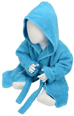 A&R Towels A&R Towels Baby/Toddler Babiezz Hooded Bathrobe (Aqua Blue) (24/36 Months)