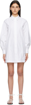 LOULOU STUDIO White Zena Shirt Dress