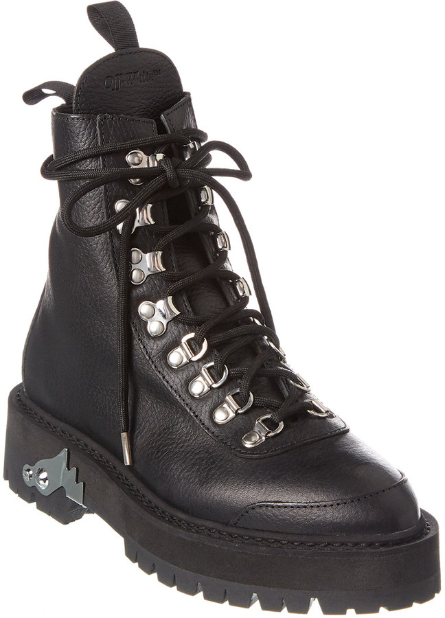 leather lace up hiking boots