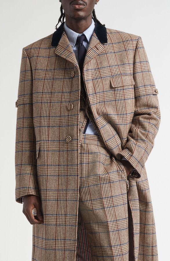Thom Browne Hunting Tweed Chesterfield Coat