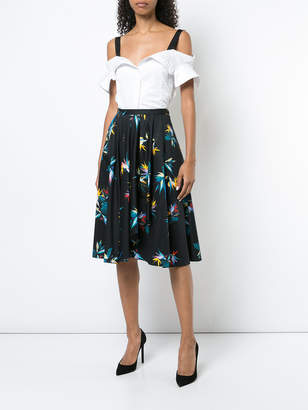 Jason Wu floral print A-line skirt