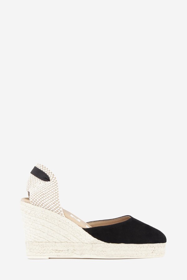 Espadrille Wedge Black Tie | Shop the world's largest collection of fashion  | ShopStyle