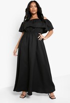 Thumbnail for your product : boohoo Plus Ruffle Off The Shoulder Maxi Dress