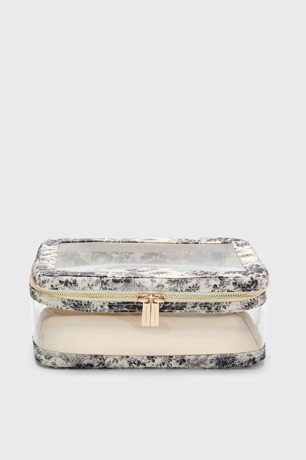 Tuckernuck Accessories Noir Cypress Toile PVC Large Vanity Case