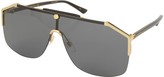 Thumbnail for your product : Gucci GG0291S Rectangular-frame Gold Metal Sunglasses