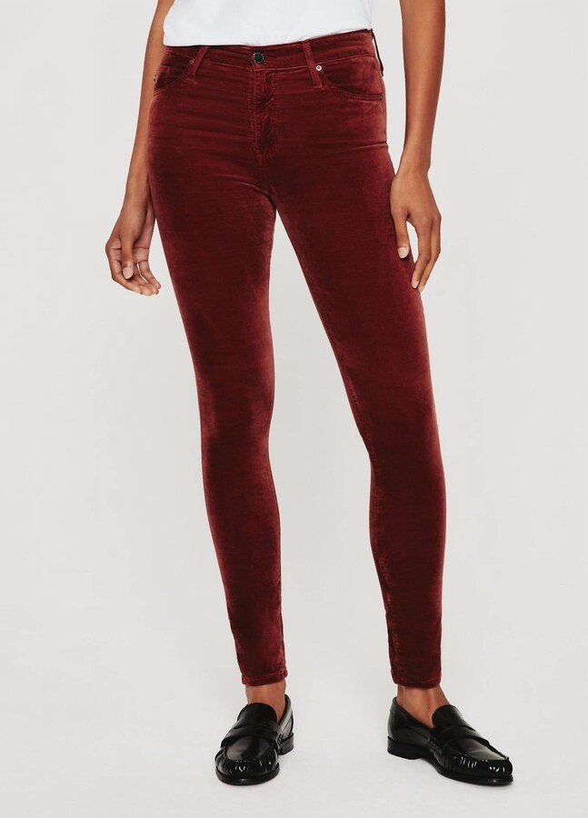 Dark Red Skinny Jeans | ShopStyle