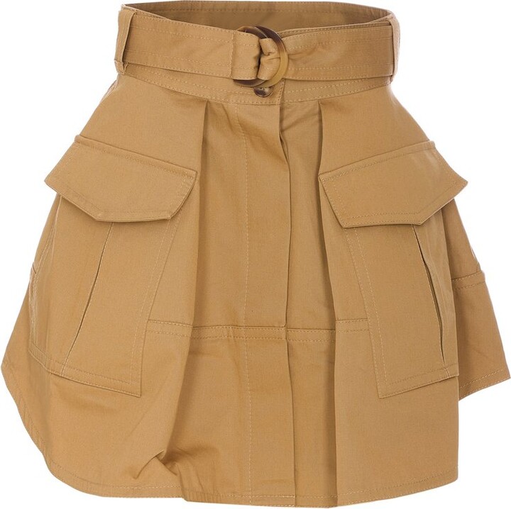 スカート Zimmermann Two-tone silk Tranquillity mini skirt Zimmermann Two-tone Silk Tranquillity Mini Skirt - ShopStyle