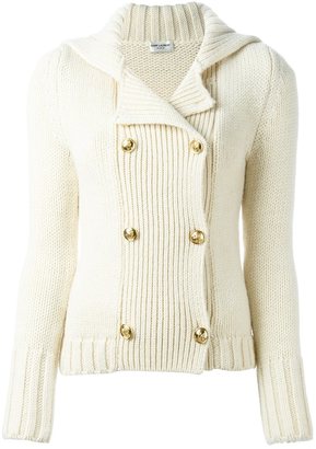 Saint Laurent knitted caban jacket - women - Wool - 44