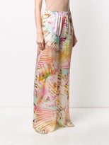 Thumbnail for your product : Blumarine Summer Vibe wide trousers