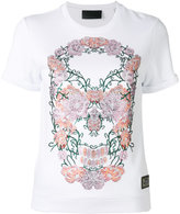 Philipp Plein floral skull T-shirt 
