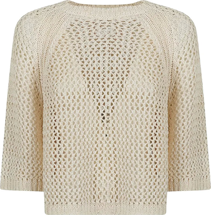 Fabiana Filippi Open-Knit Cotton Jumper