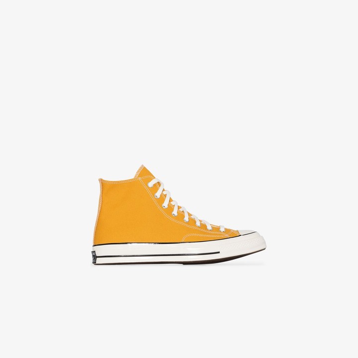 yellow converse high tops mens