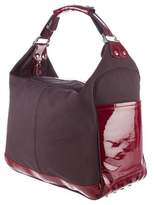Thumbnail for your product : Tod's Patent Leather-Trimmed Hobo