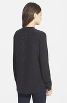 Thumbnail for your product : Paige Denim 'Adrianna' Embellished Silk Shirt